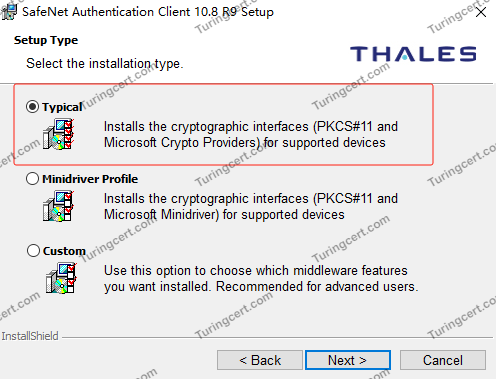 SafeNet Typical模式安装 SafeNet Typical模式安装