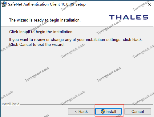 SafeNet 安装向导完成 SafeNet 安装向导完成